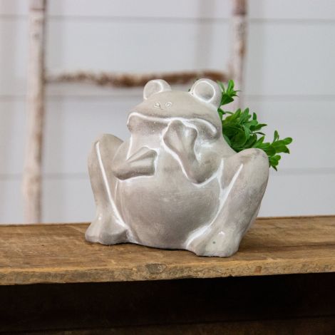 Cement Planter - Frog