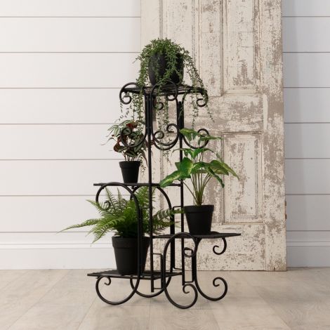Scrolled Tiered Plant Stand