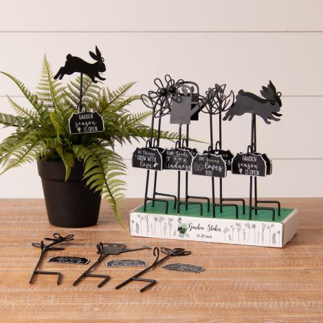 Mini Garden Stake Signs with Display Box