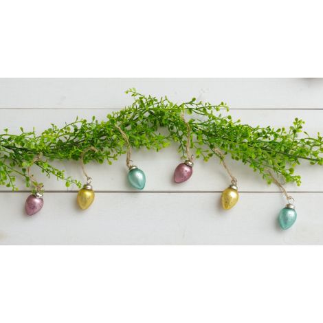 Glass Egg Ornaments, Sm