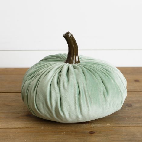 Medium Velvet Pumpkin, Green
