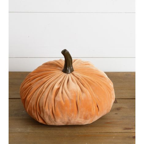 Large Velvet Pumpkin, Orange