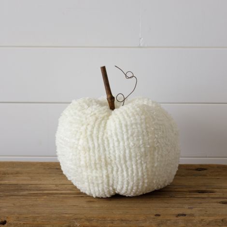 White Fabric Pumpkin