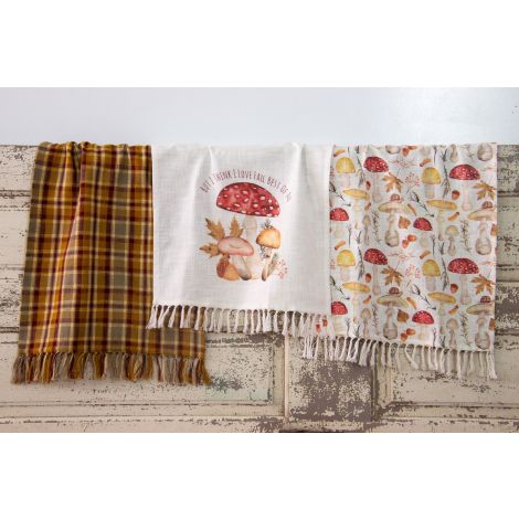 Tea Towels - Fall Forage Mushrooms