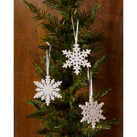Ornaments - Glittery Snowflakes