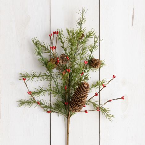 Pick - Evergreens With Mini Cones And Berries 