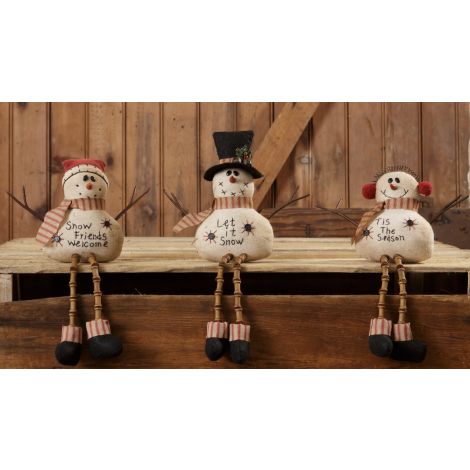 Snow Family With Button Legs - Let It Snow, Snow Friends
