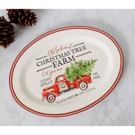 Christmas Tree Farm Platter 
