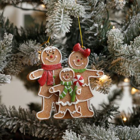 Gingerbread Family Ornament 