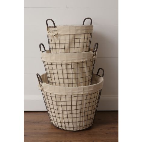 Wire Baskets With Liner