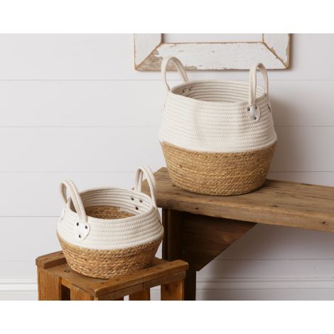 Rope and Straw Baskets