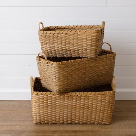Rectangle Chipwood Baskets