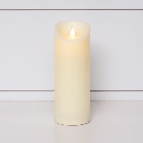Candle - LED Ivory Flickering Pillar, Lg 