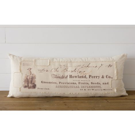 Lumbar Pillow - Antique Feed And Seed Store