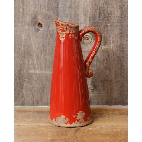 Pottery - Red Pitcher, Lg