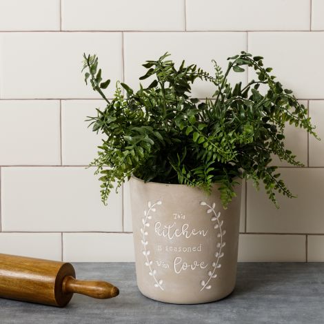 Cement Crock - This Kitchen Is Seasoned With Love