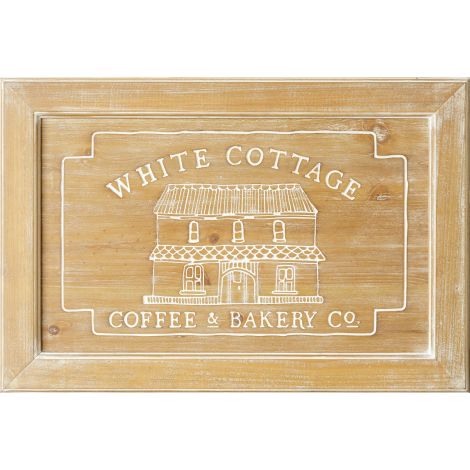 Wood Sign - White Cottage Coffee And Bakery Co.