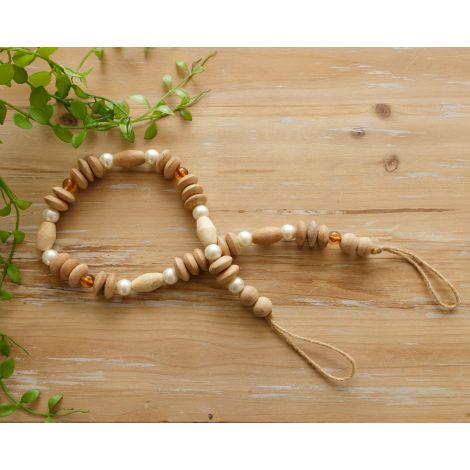 Farmhouse Beads - Wood And Pearls