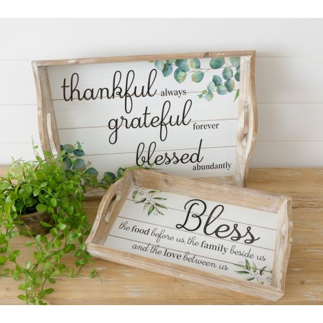 Trays - Thankful, Grateful, Blessed