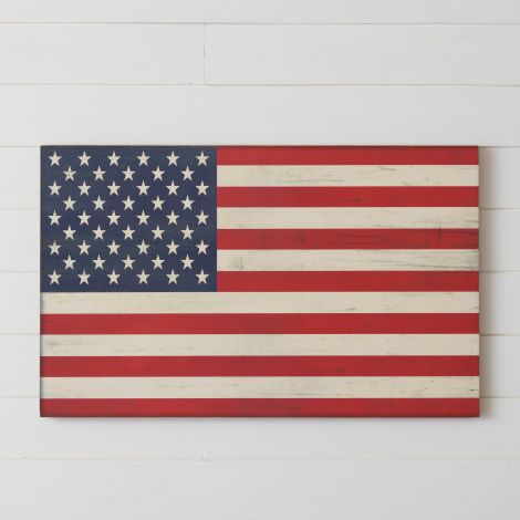 Wall Hanging - Wooden American Flag