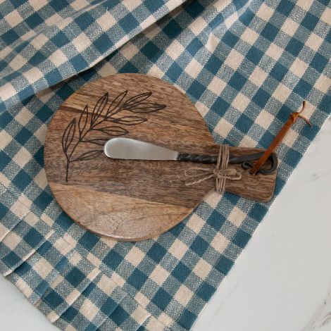 Mango Wood Mini Cutting Board and Spreader