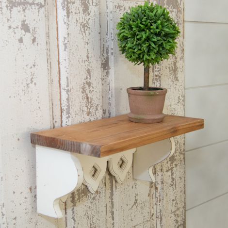 Small Wood Shelf With Scallop Detail