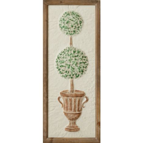 Embossed Topiary Wall Hanging
